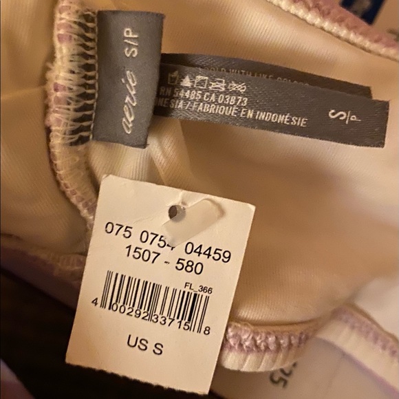 Aerie Purple Striped Off The Shoulder Bikini Top - Picture 5 of 5